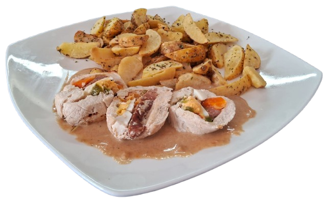 MENU ARROLLADO DE POLLO