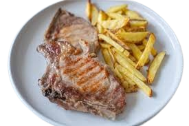 MENU CHULETA A LA PLANCHA